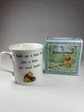 VINTAGE BOXED ROYAL DOULTON WINNIE-THE-POOH MUG - POOH BASKET POEM -NEVER USED picture