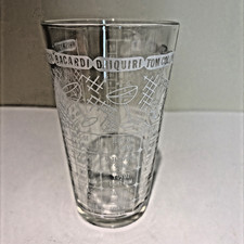 Vintage Federal Glass Bartender Cocktail Mixed Drink Recipe Shaker Glass Barware picture