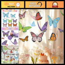 18 Pcs Large Butterfly Party Decoration 3D Realistic Hanging picture