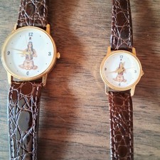 Rare Vintage LAND O LAKES Native American Women wrist watches Needs Batteries picture