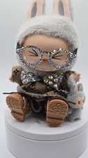 Authentic Hehe Have A Seat Labubu With Accessories & Custom Clothing  picture