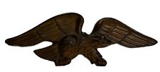 Vintage Cast Metal Bald Eagle Wall Hanging Plaque Wingspan picture