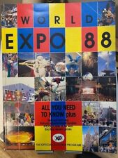 World Expo 88 - Official Souvenir Program/Map + Fujitsu 3D Glasses/Brochure x 2 picture