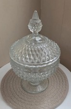 Beautiful Vintage Crystal Candy Dish By Home Interiors, Med Large Size picture