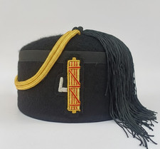 WW2 Italian Fascist High Leaders FEZ HAT Mussolini Fasces Badge Cap El Duce Hat picture