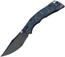 WIXCO Jugger Blue & Green Carbon Fiber Folding Bohler N690 Pocket Knife C22C picture