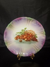 Antique Royal Bonn Germany Cherry Basket Porcelain Cabinet Plate 8.5