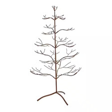 36 In. Brown Metal Ornament Tree with Hanging Branches picture