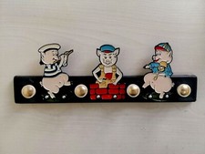 Vintage NOS Disney Heroes USSR Wall-mounted Children Hanger of 80's. picture