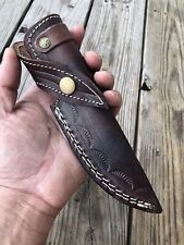 Custom Handmade Fixed blade Cow Leather Sheath / Holster / Case /vertical Knife picture