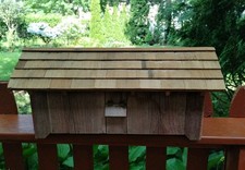 WOODEN COVERED BRIDGE MODEL RUSTIC FOLK ART AMERICANA VINTAGE HAND CRAFTED  picture