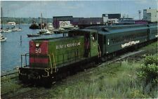 Belfast & Moosehead Lake 50 Locomotive Train Political Card Vintage Postcard picture