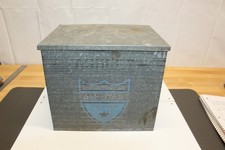 VTG Galvanized Milk Box Advertising Ashley All Star Dairies Retro Mid Century picture