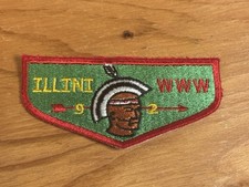 Illini Merged OA Lodge 92 Mint Flap Patch S-1 picture
