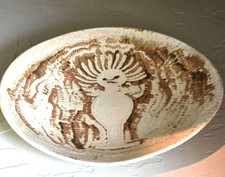 David Salk Handcrafted Art Pottery Sculpture Dish '98 Signed picture