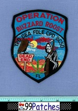 OPERATION BUZZARD ROOST MULTI-AGENCY DRUG TASK FORCE DEA Shoulder Patch SKULL 7M picture