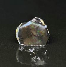 Fire Speckled Black Nevada Single Raw Opal Stone picture