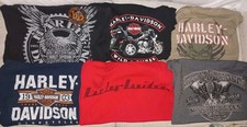 Harley Davidson Mens Medium Shirt Long Short No Sleeve Lot 110th Surf French  picture