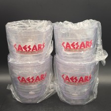 VTG Caesars Atlantic City Casino Insulated Tumbler Glasses New Sealed Set of 4 picture