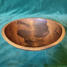 Large Oval Wood Dough Bowl 11.5 Inch Weston Mill Vermont Serving Primitive  picture