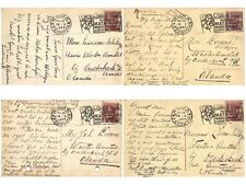 MATA HARI Cancel ROME ITALY 4 Postcards Covers 18 May 1924 to Netherlands(L5755) picture