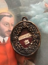 Antic reliquary relic S. Charles Borromeo Archbishop of Milan Cardinal 1800th picture