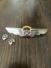 Vintage United Airlines Silver One Diamond Star Pilot Wings Lapel Pen picture