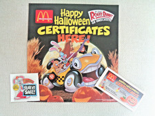 McDonald's Halloween Certificates & Display Sign picture