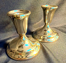 VTG Oneida Silverplate 2 Console Candlesticks 3.5