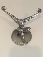 Jac Zagoory Designs Inc NYC Atlas Pen Holder Pewter Desk Art Will And Grace picture