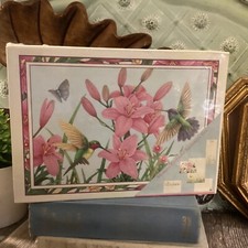 2001 New Seasons Kathy Rusynyk Hummingbird & Flowers Stationery Set in Box NOS picture