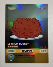 2025 Topps Chrome SpongeBob Kelp Review #BB-20 Chum Fricassee Gold Refractor /50 picture