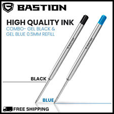 BASTION PENS GEL INK REPLACEMENT CARTRIDGE Bolt Action Combo 1 Black 1 Blue Ink picture