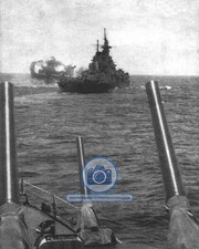 USS MISSOURI BATTLESHIP NAVY EIGHTH FLEET CARIBBEAN 1946 8X10 PHOTO picture