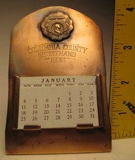 George Washington Bicentennial 1732 to 1932 Forever Calendar Columbia County picture