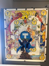 1983 New Teen Titans DC Comics George Perez Poster 30” X 24” * Fair Condition* picture