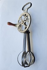 Antique Dover Hand Crank Egg Beater Mechanical Whisk picture