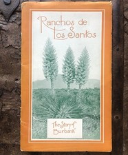 Ranchos de Los Santos: The Story of Burbank (California) 1927 Illustrated RARE picture