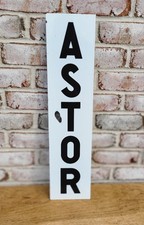 RARE ASTOR PLACE VINTAGE NYC SUBWAY IRT SIGN EAST VILLAGE NoHo MANHATTAN NYCTA picture