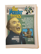 The Monster Times Newspaper Magazine Vintage Volume 1 No 18 1972 DRACULA Poster picture