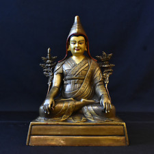 10'' Tibet Longchenpa Guru Buddha Bronze Statue picture