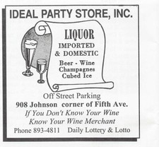 Ideal Party Store Inc Beverages Bay City Michigan MI 1998 Playbill Advertising picture