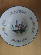 Antique Porcelian Quimper Bowl- 3