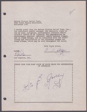 LEO B. GORCEY - DOCUMENT DOUBLE SIGNED 08/05/1946 picture