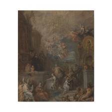 Theodoor van Thulden - Allegory of the Farewell of William III - Canvas Wall Art picture