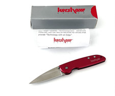Kershaw 1700RD LFK Lightweight Folding Knife AUS-6A Red Aluminum Handle Japan picture