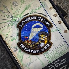 The B-2 Boys: Operation Epic Fury “The Dark Knights Of Iran” B-2 Squadron Patch picture