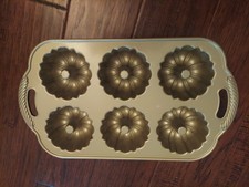 Nordic Ware 65 Th Anniversary Bundtlette Pan 5 Cup  Heavy Cast Aluminum  picture