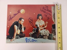 Robinson Crusoe on Mars color photo signed by stars Paul Mantee 8x10 picture