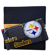 100% Cotton Fabric NFL Pittsburgh Steelers Checkbook Cover picture